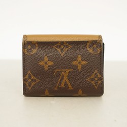 Louis Vuitton Tri-fold Wallet Monogram Reverse Portefeuille Zoe M80725 Brown Women's