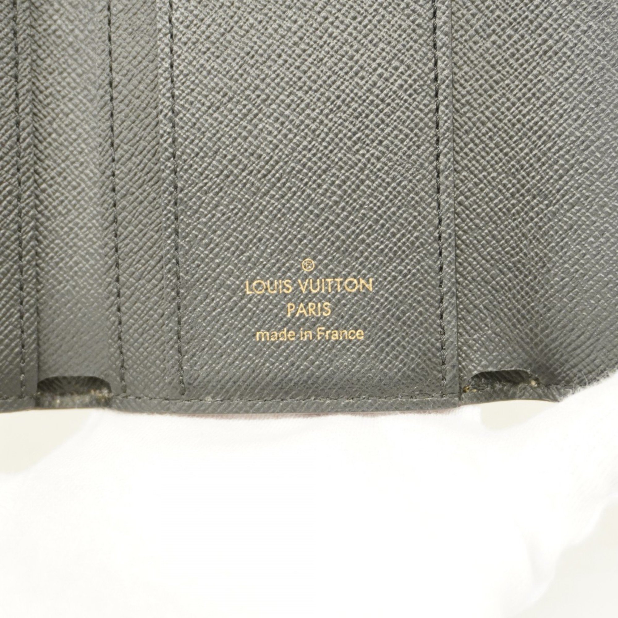 Louis Vuitton Tri-fold Wallet Monogram Reverse Portefeuille Zoe M80725 Brown Women's