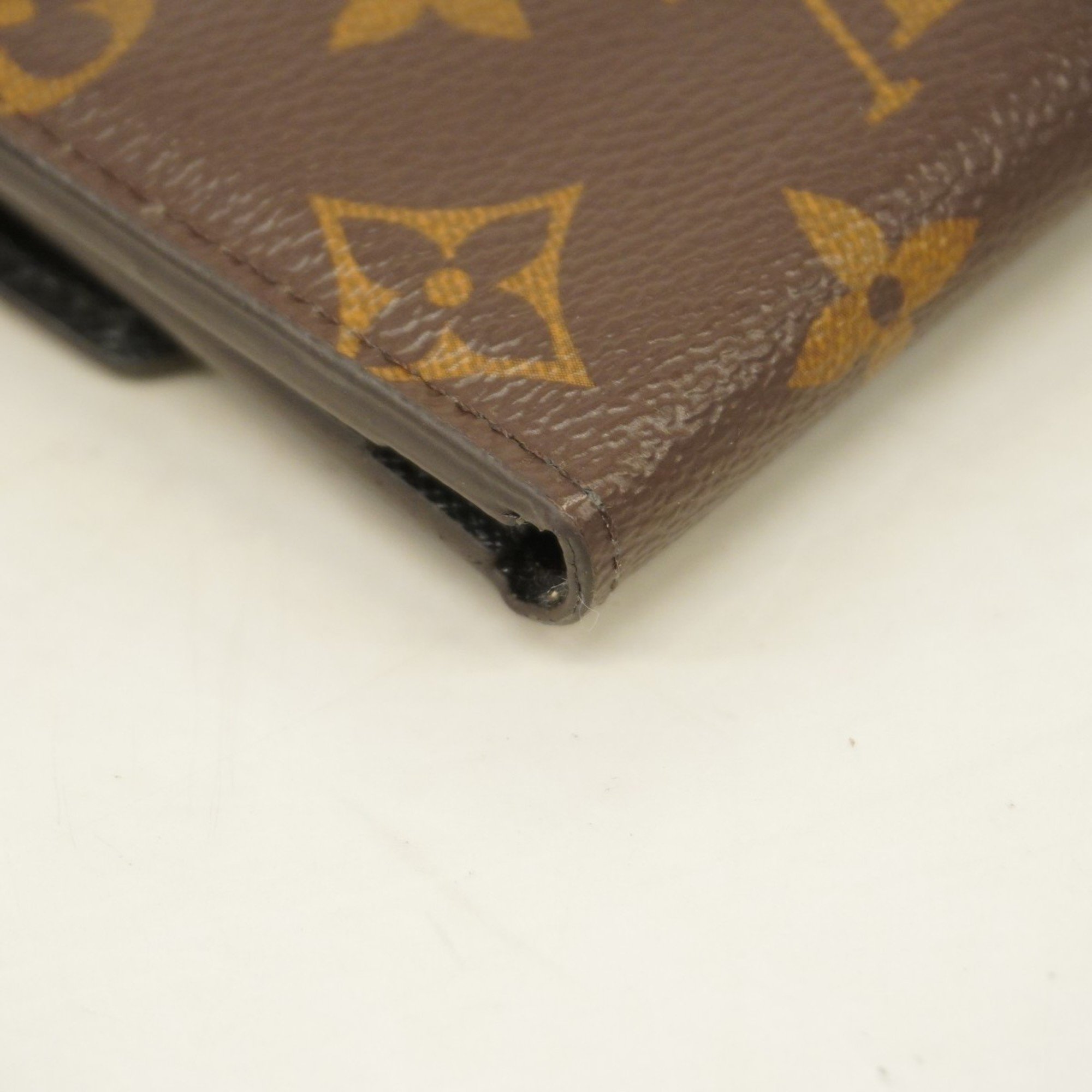 Louis Vuitton Tri-fold Wallet Monogram Reverse Portefeuille Zoe M80725 Brown Women's