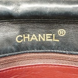 Chanel Shoulder Bag Matelasse Lambskin Black Women's