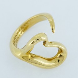 Tiffany ring heart K18YG yellow gold size 6 ladies