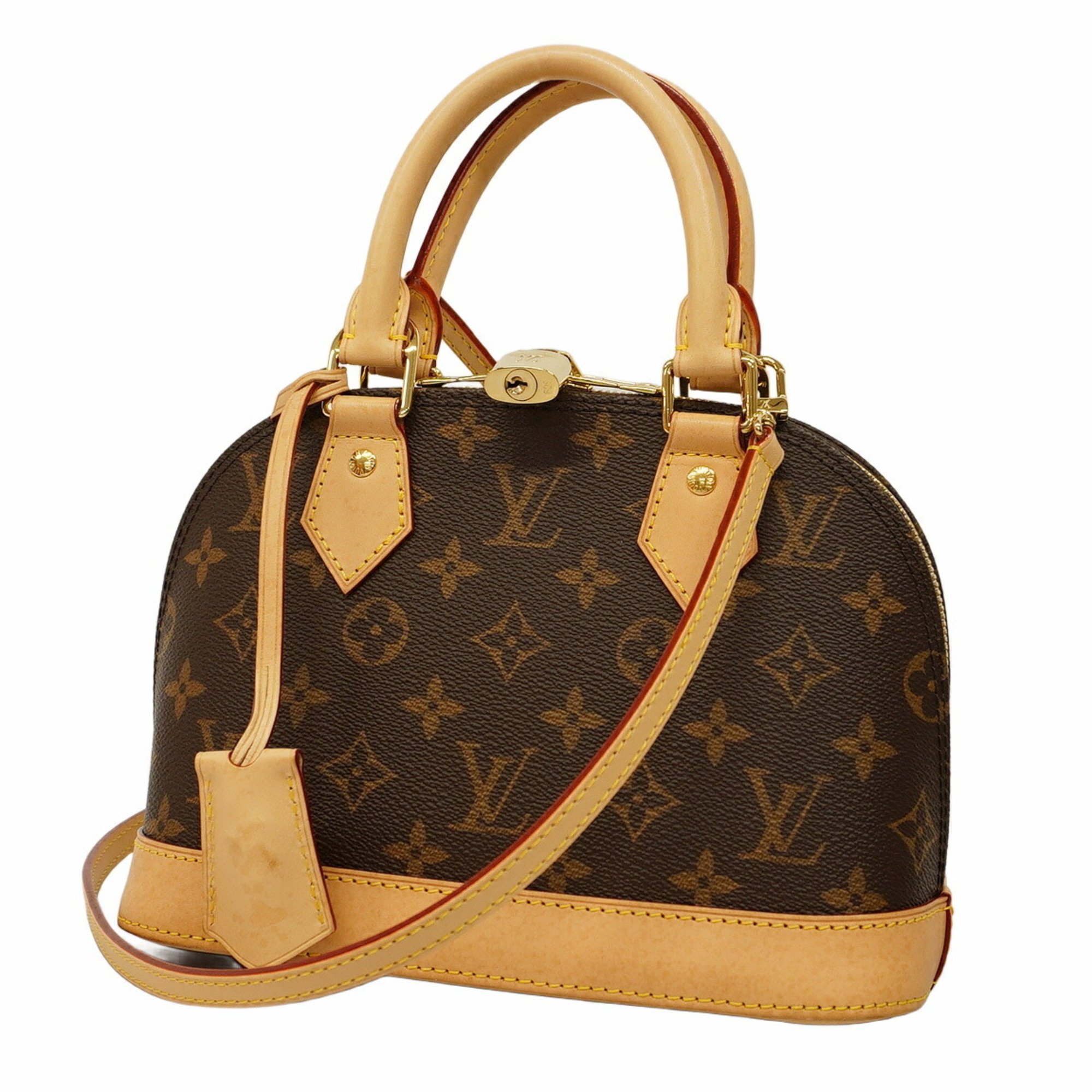 Louis Vuitton Handbag Monogram Alma BB M46990 Brown Ladies