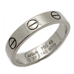 Cartier Ring Love K18WG White Gold #49 Ladies