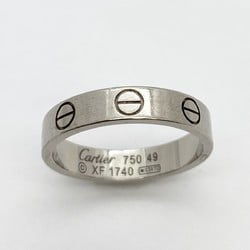 Cartier Ring Love K18WG White Gold #49 Ladies