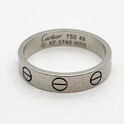 Cartier Ring Love K18WG White Gold #49 Ladies