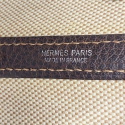 Hermes Tote Bag Garden TPM Toile Ash Brown O Stamp Ladies