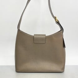 Salvatore Ferragamo Shoulder Bag Leather Brown Women's