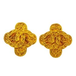 Chanel Earrings Coco Mark GP Plated Gold Ladies