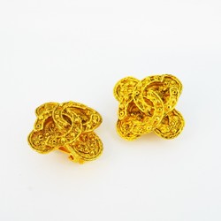 Chanel Earrings Coco Mark GP Plated Gold Ladies