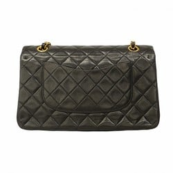 Chanel Shoulder Bag Matelasse Lambskin Black Women's