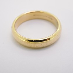 Tiffany Ring Wedding Band K18YG Yellow Gold Size 15.5 Men's Women's