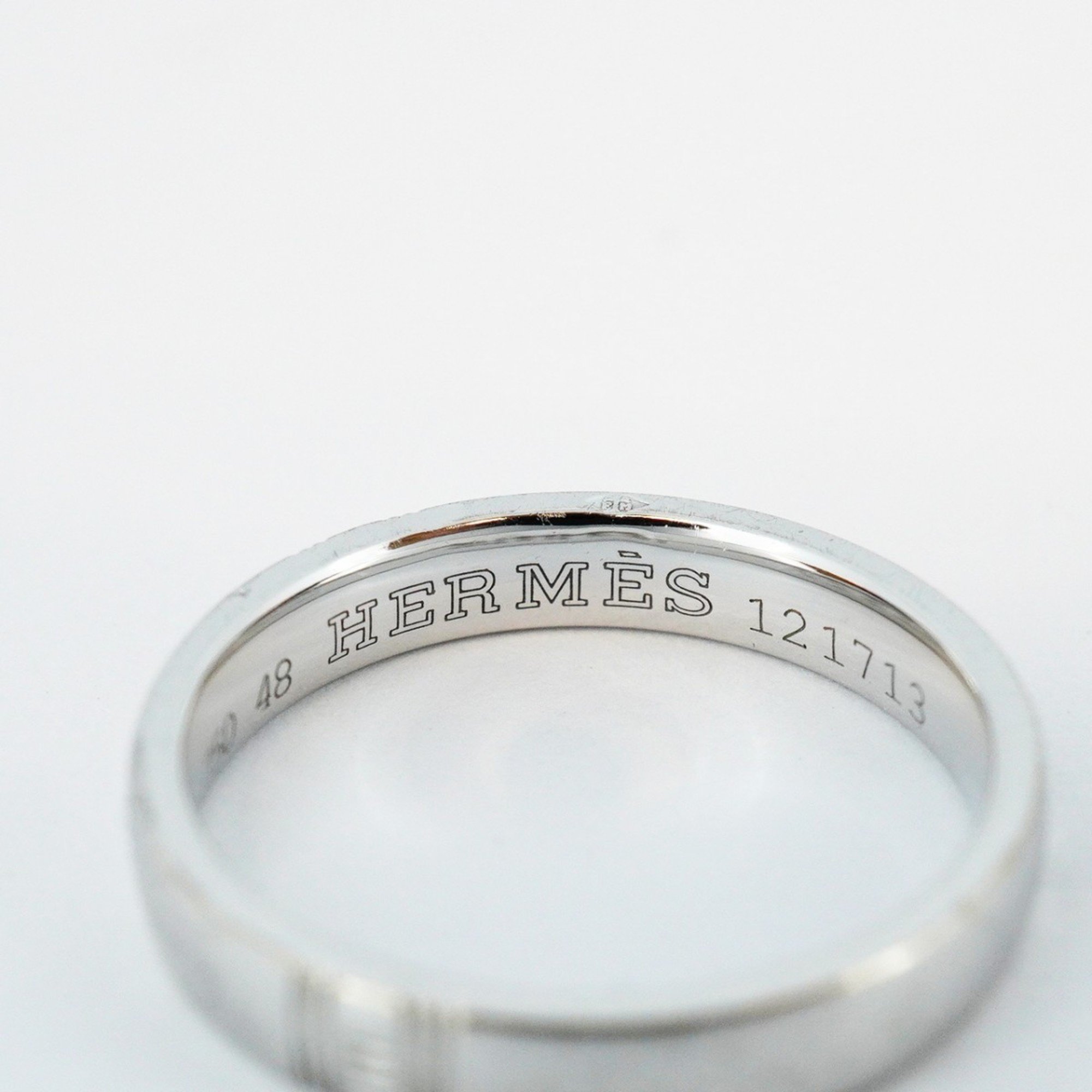 Hermes Ring Alliance Kelly K18WG White Gold #48 Ladies