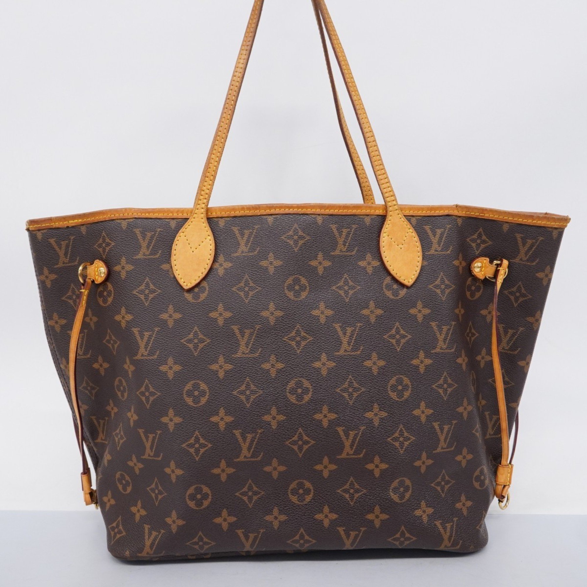 Louis Vuitton Tote Bag Monogram Neverfull MM M41178 Brown Pivoine Ladies