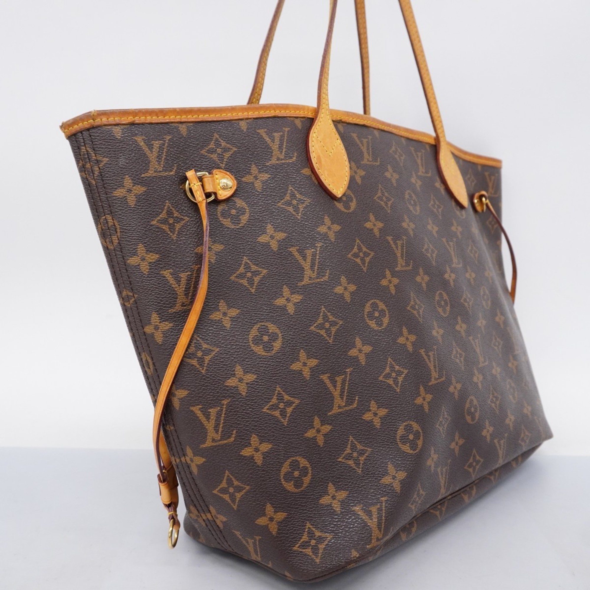 Louis Vuitton Tote Bag Monogram Neverfull MM M41178 Brown Pivoine Ladies