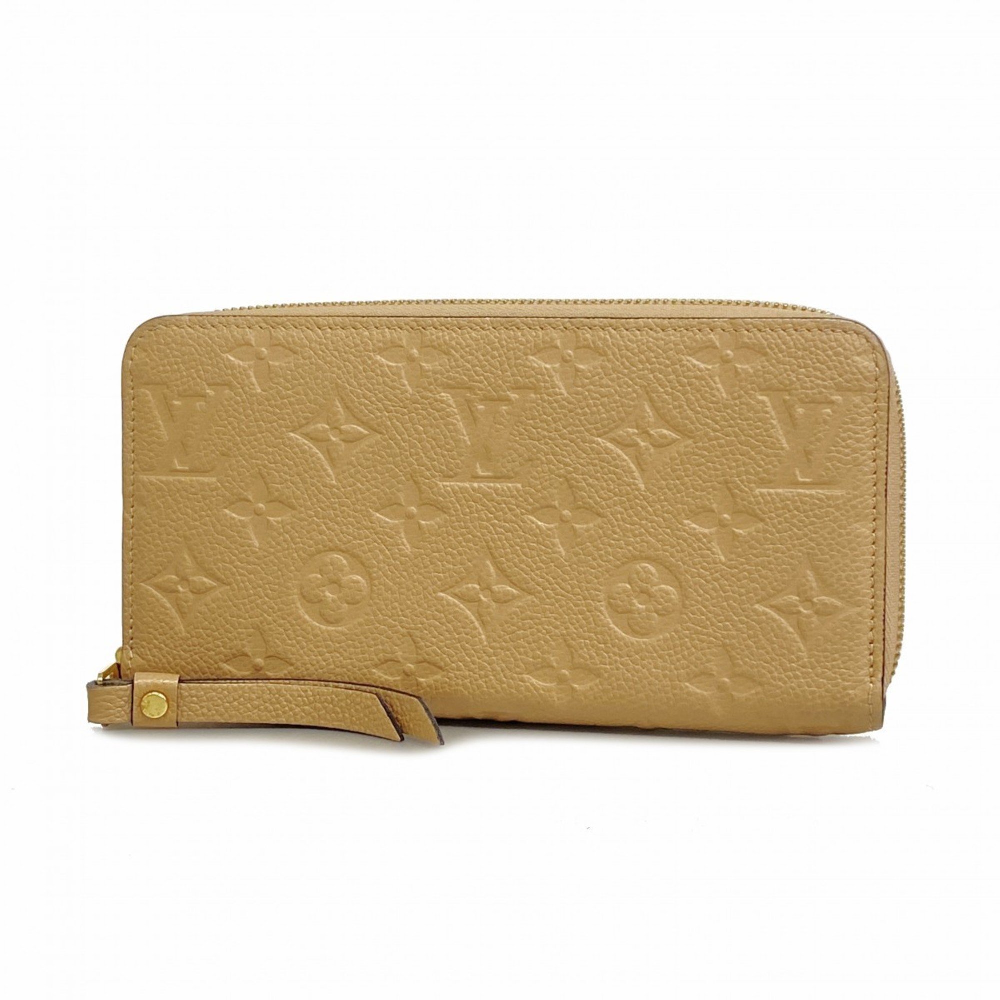 Louis Vuitton Long Wallet Monogram Empreinte Zippy M69034 Tourterelle Ladies