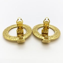 Chanel Earrings Circle GP Plated Gold Ladies