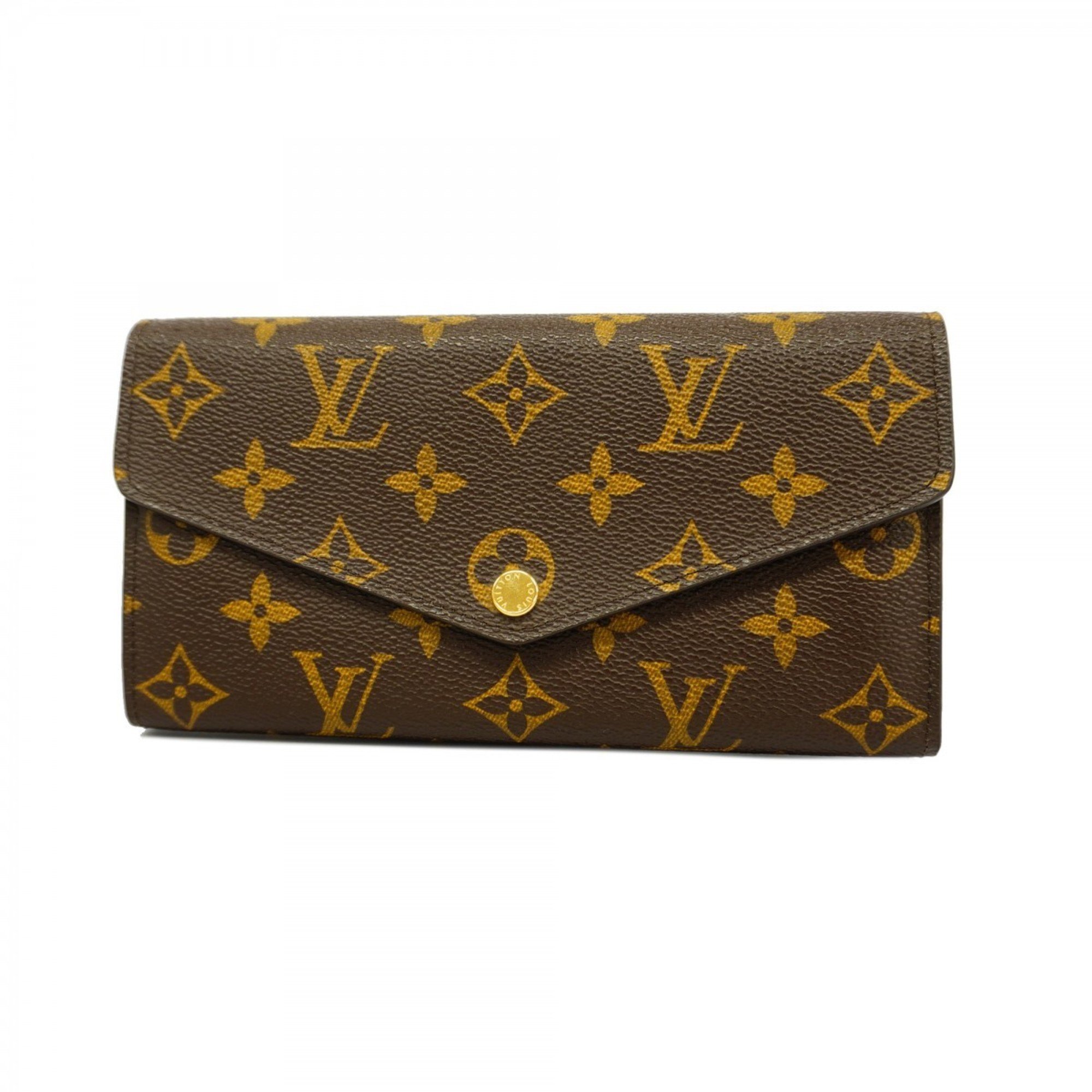 Louis Vuitton Long Wallet Monogram Portefeuille Sarah M60531 Brown Ladies