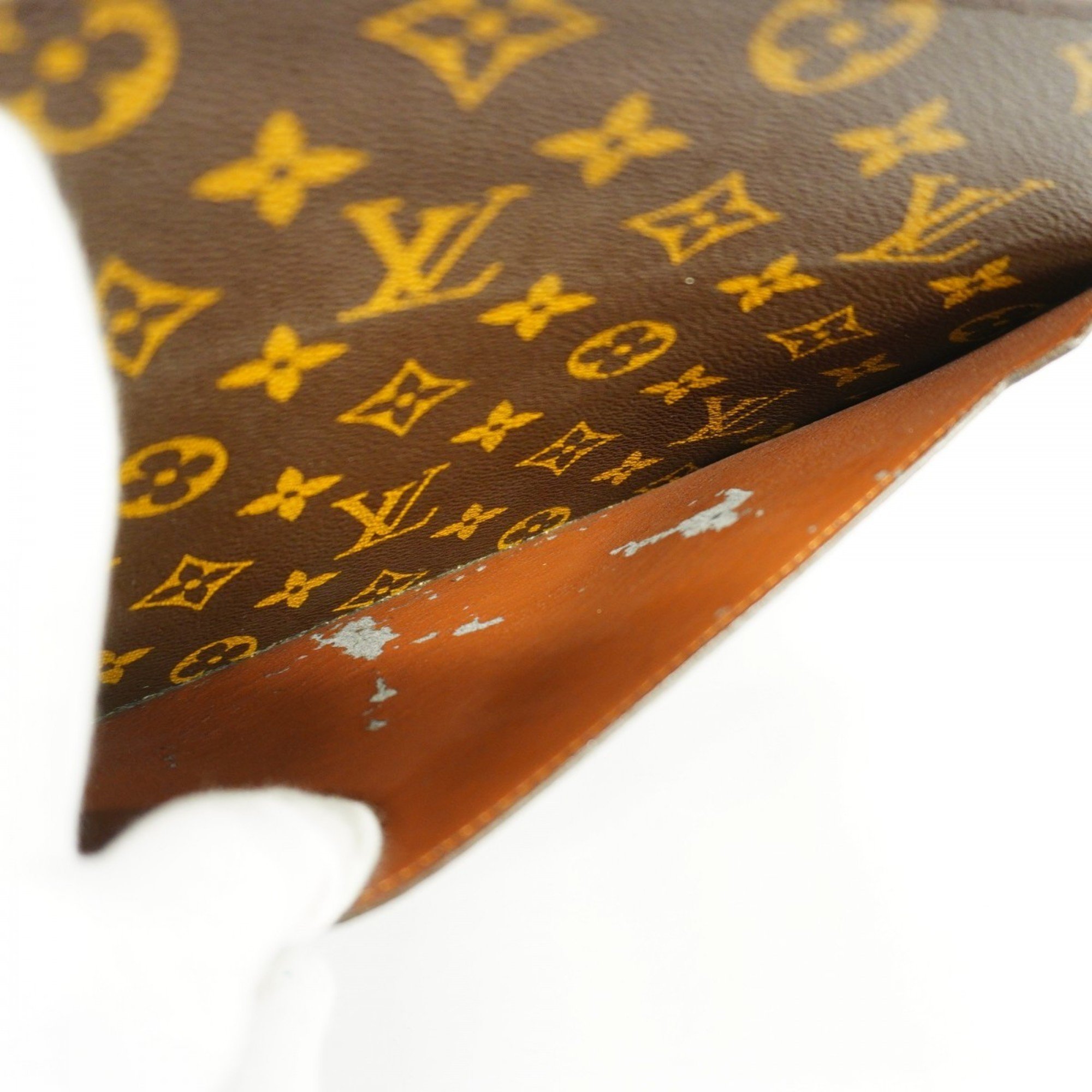 Louis Vuitton Clutch Bag Monogram Pochette Homme M51795 Brown Men's Women's