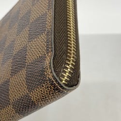 Louis Vuitton Long Wallet Damier Zippy N60015 Ebene Men's Women's