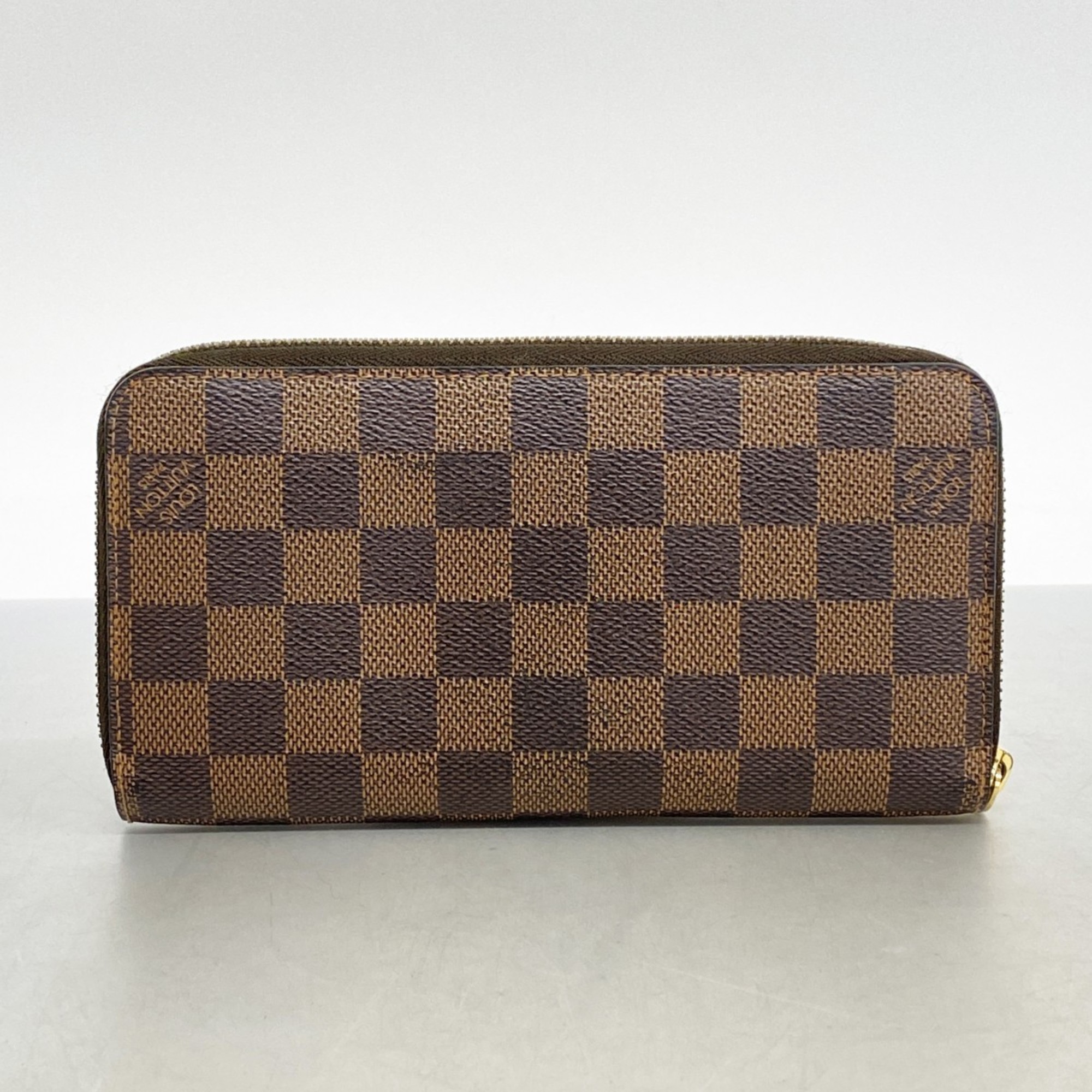 Louis Vuitton Long Wallet Damier Zippy N60015 Ebene Men's Women's