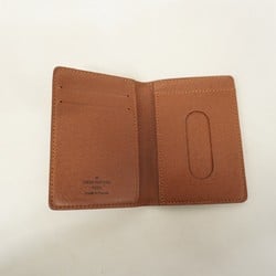 Louis Vuitton Business Card Holder/Card Case Monogram Porte Carte Pass Vertical M66541 Brown Men's Women's