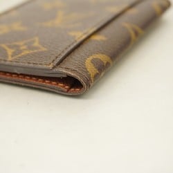 Louis Vuitton Business Card Holder/Card Case Monogram Porte Carte Pass Vertical M66541 Brown Men's Women's