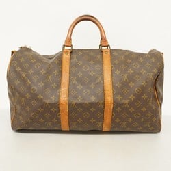 Louis Vuitton Boston Bag Monogram Keepall Bandouliere 50 M41416 Brown Men's Women's