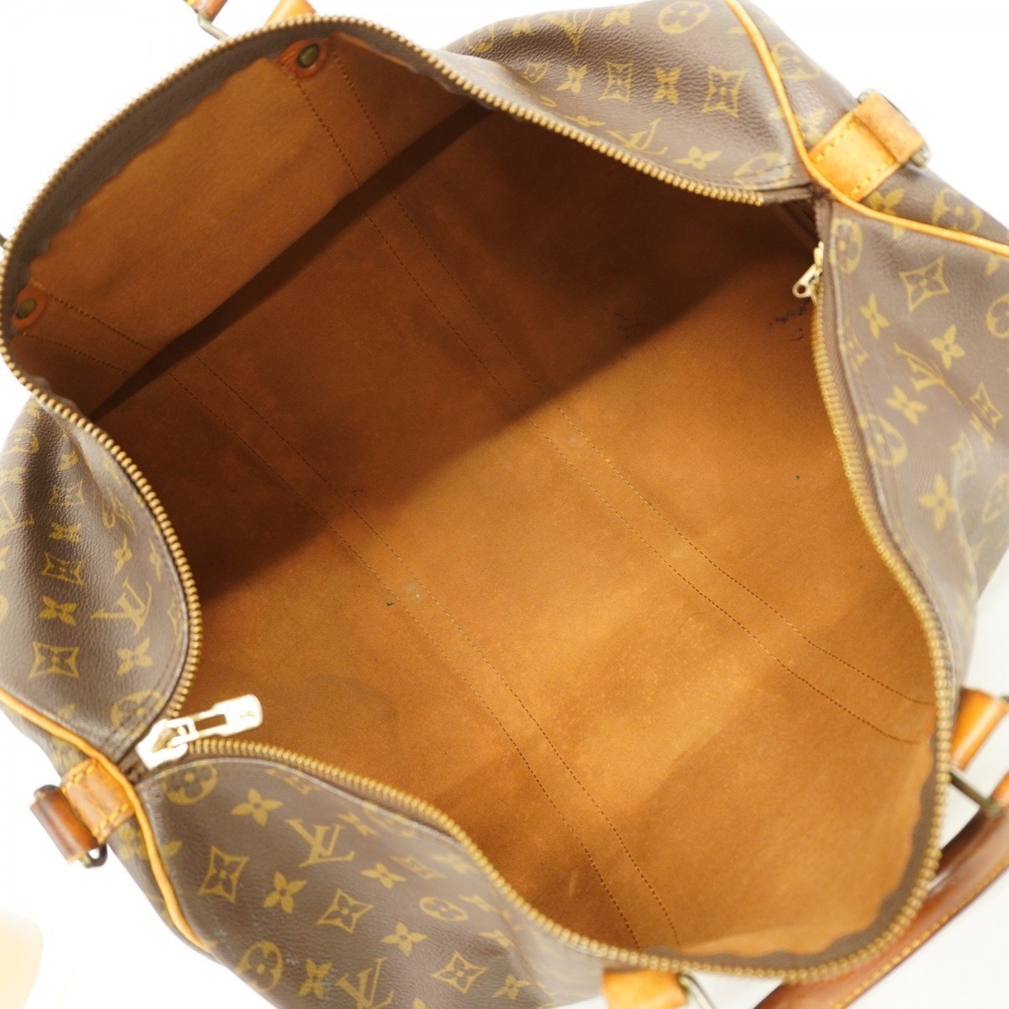 Louis Vuitton Boston Bag Monogram Keepall Bandouliere 50 M41416 Brown Men's Women's