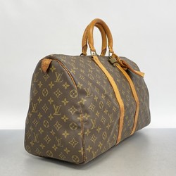 Louis Vuitton Boston Bag Monogram Keepall 45 M41428 Brown Men's Women's