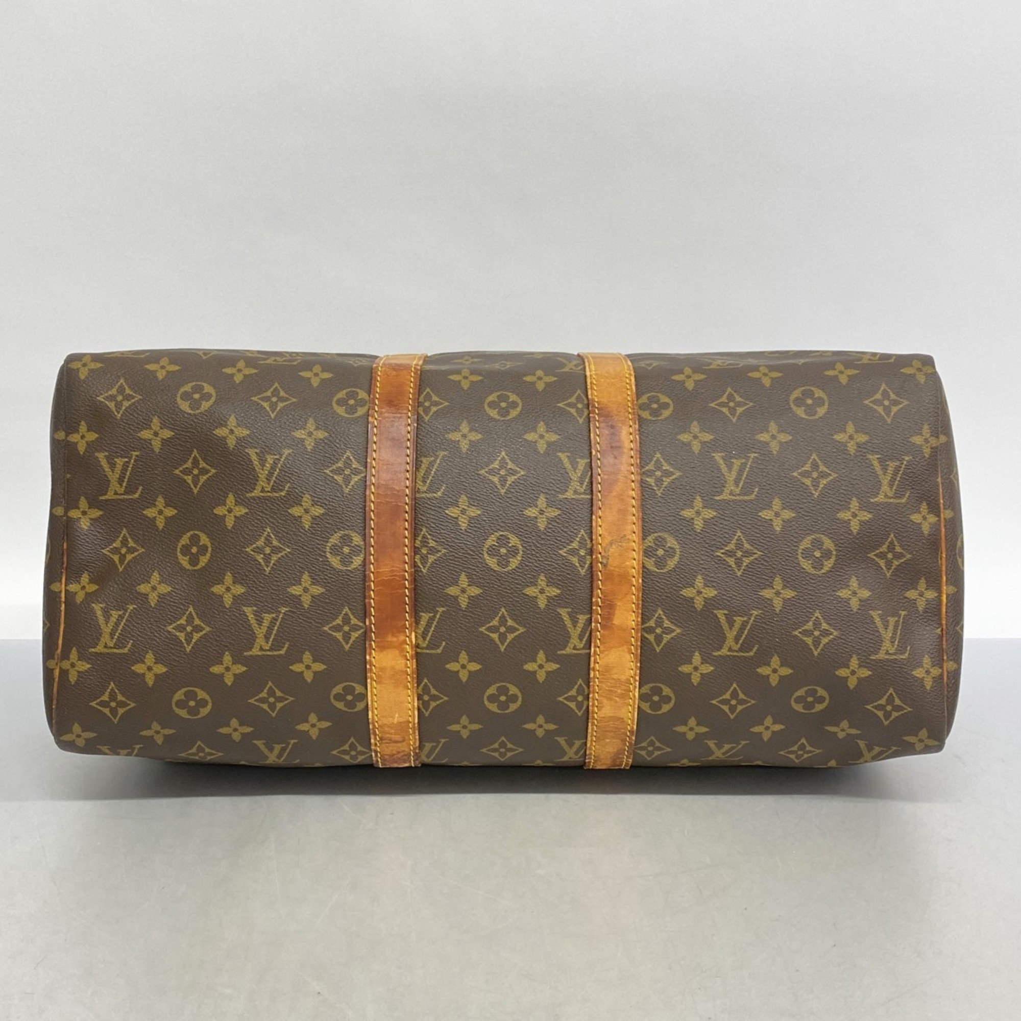 Louis Vuitton Boston Bag Monogram Keepall 45 M41428 Brown Men's Women's