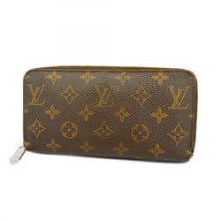 Louis Vuitton Long Wallet Monogram Zippy M60017 Brown Men's Women's