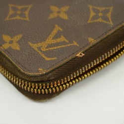 Louis Vuitton Long Wallet Monogram Zippy M60017 Brown Men's Women's