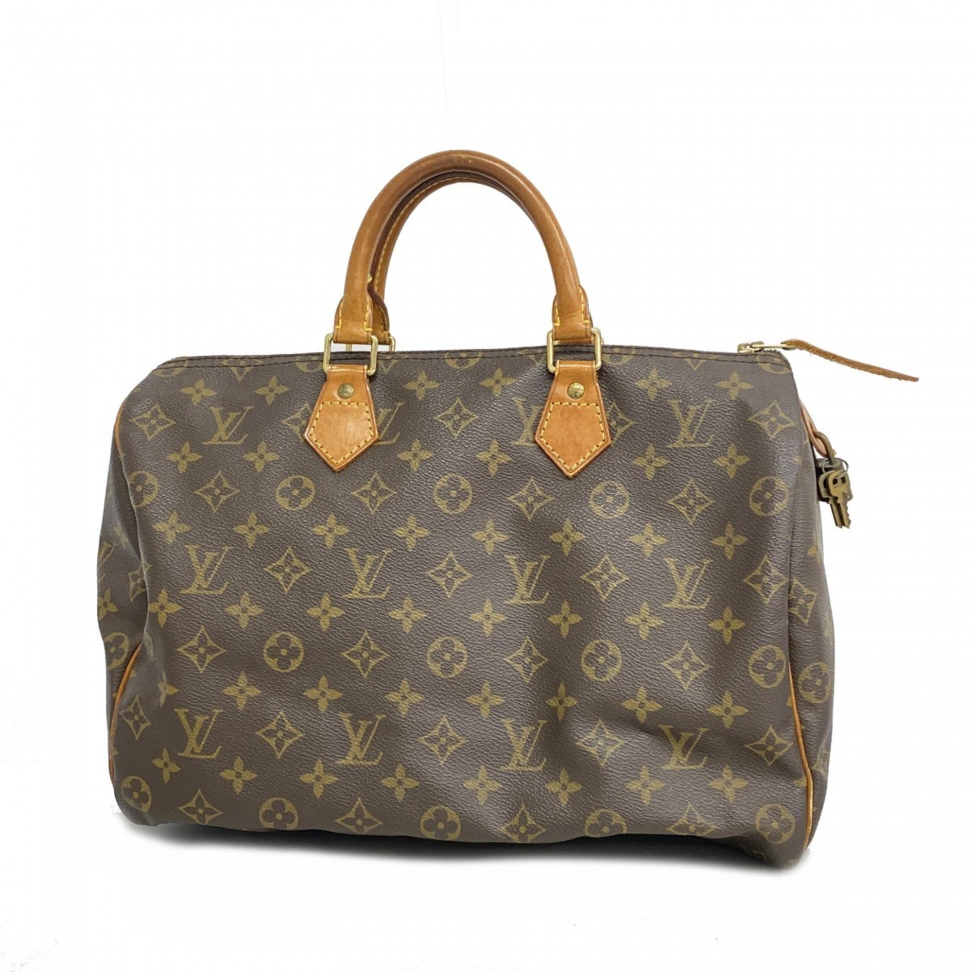 Louis Vuitton Handbag Monogram Speedy 35 M41107 Brown Ladies