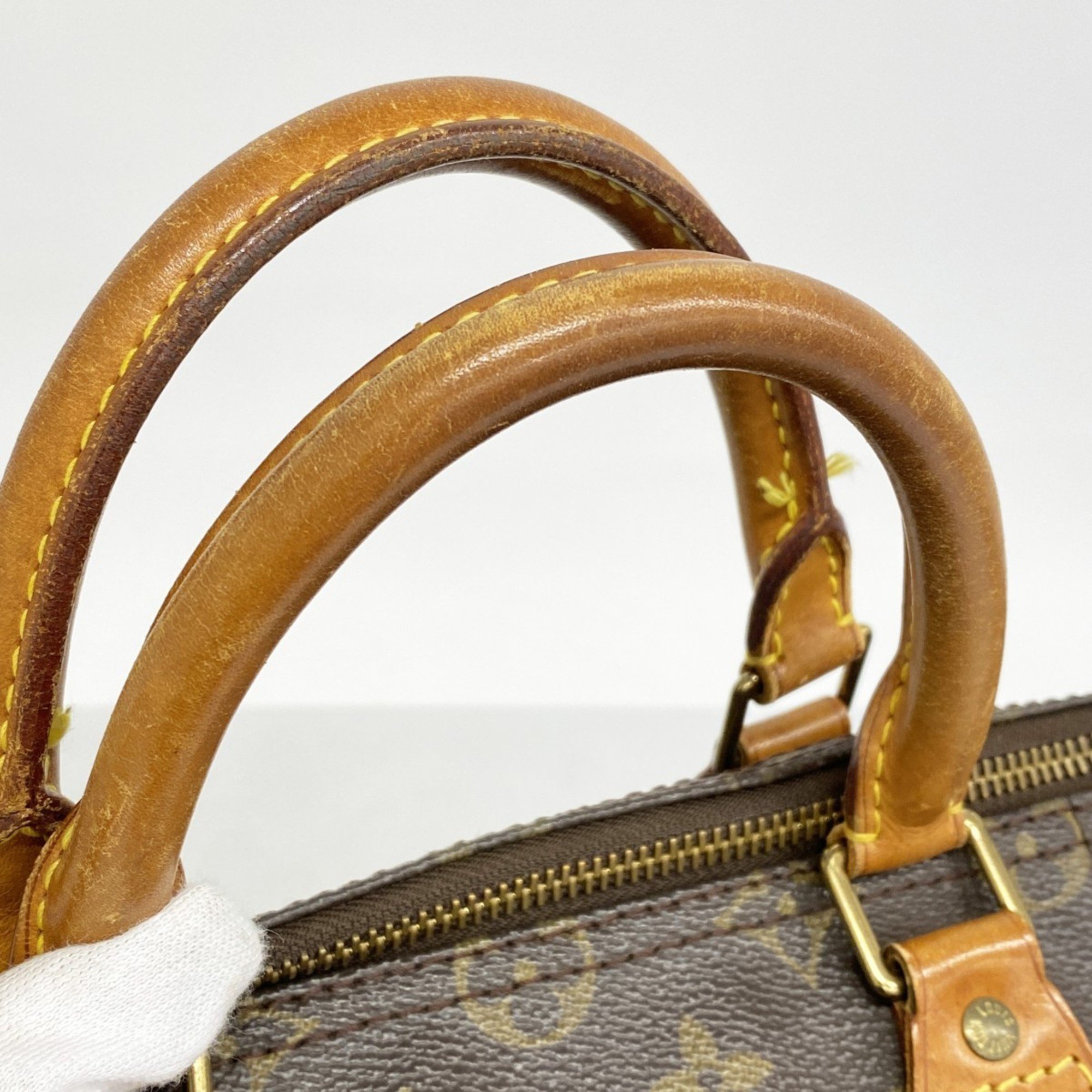 Louis Vuitton Handbag Monogram Speedy 35 M41107 Brown Ladies