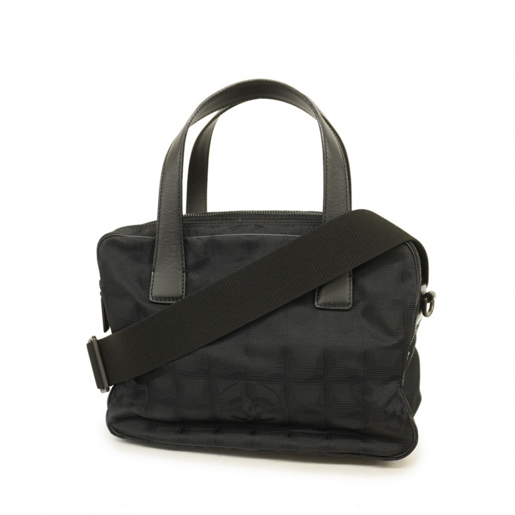 Chanel handbag new travel nylon black ladies