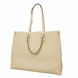 Louis Vuitton Tote Bag Monogram Empreinte On the Go GM M45081 Creme Women's