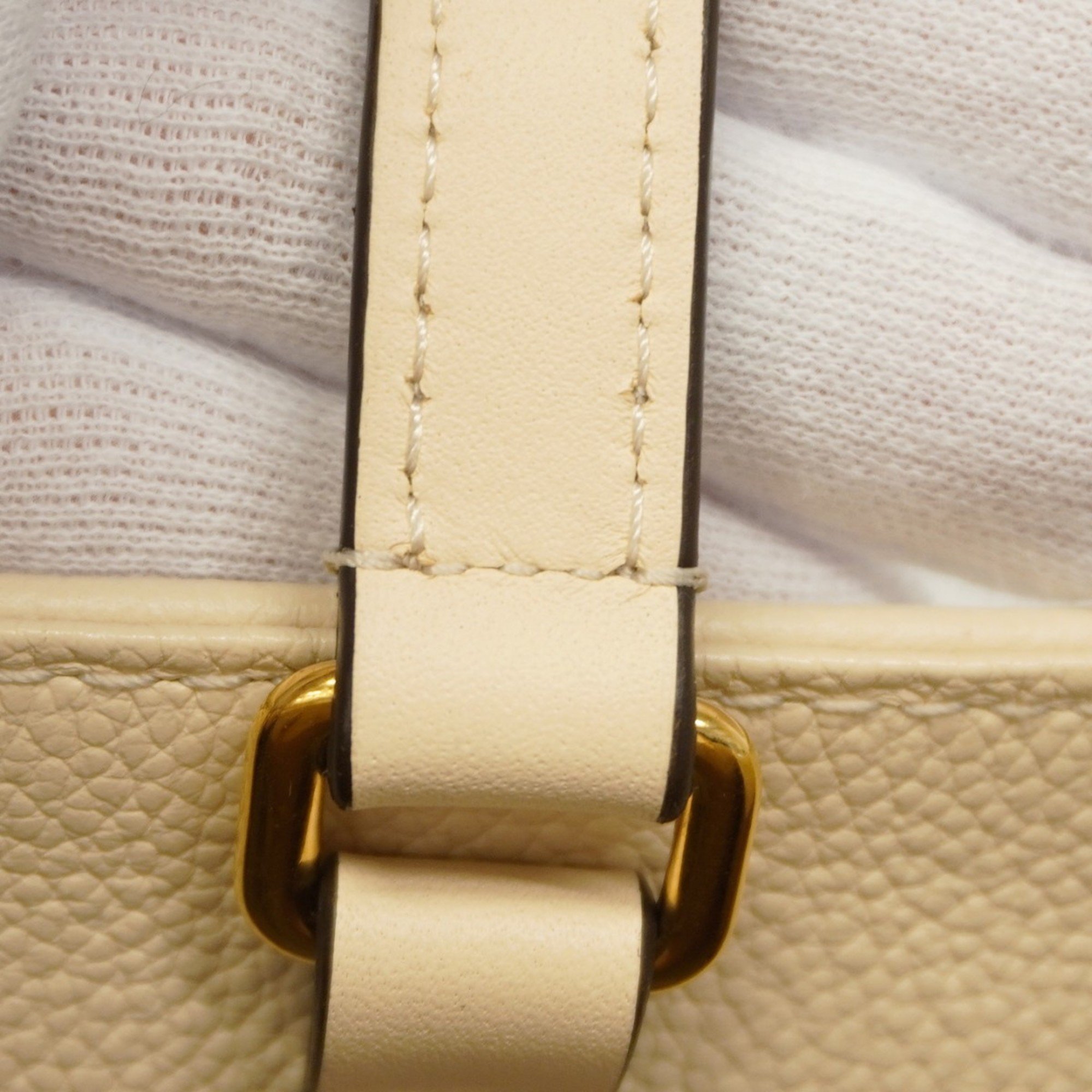 Louis Vuitton Tote Bag Monogram Empreinte On the Go GM M45081 Creme Women's