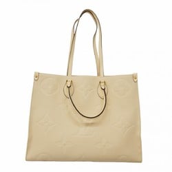 Louis Vuitton Tote Bag Monogram Empreinte On the Go GM M45081 Creme Women's