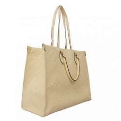 Louis Vuitton Tote Bag Monogram Empreinte On the Go GM M45081 Creme Women's