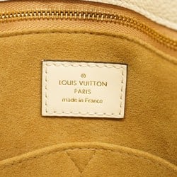 Louis Vuitton Tote Bag Monogram Empreinte On the Go GM M45081 Creme Women's