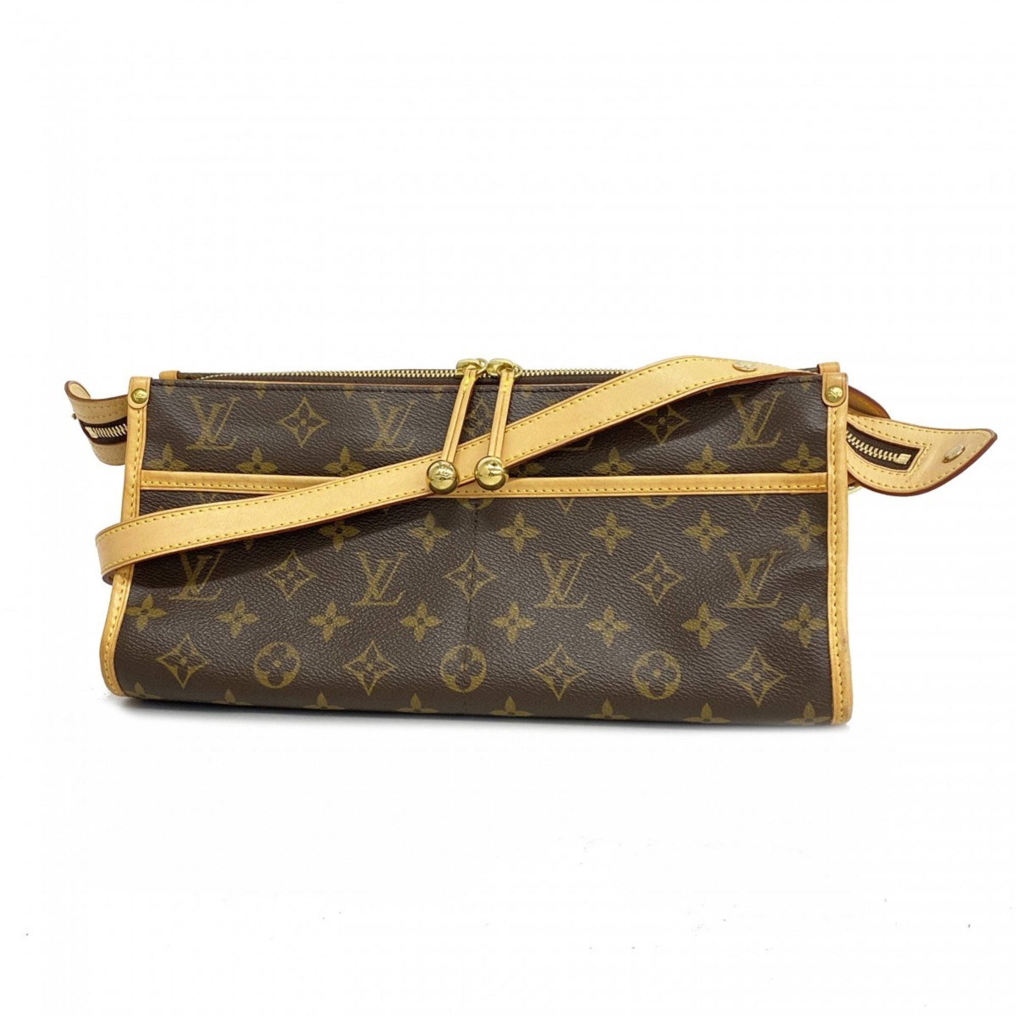 Louis Vuitton Shoulder Bag Monogram Popincouron M40008 Brown Ladies