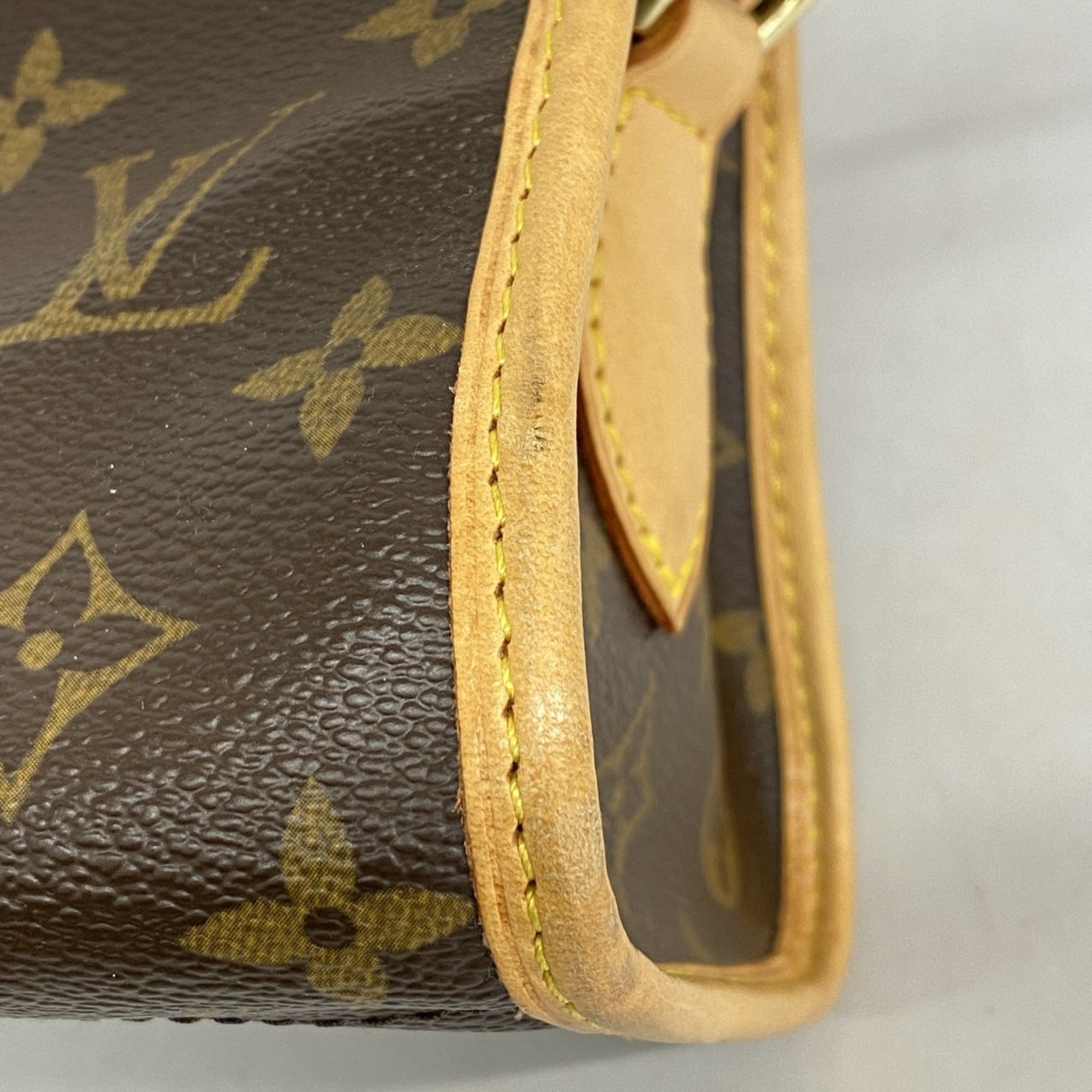 Louis Vuitton Shoulder Bag Monogram Popincouron M40008 Brown Ladies