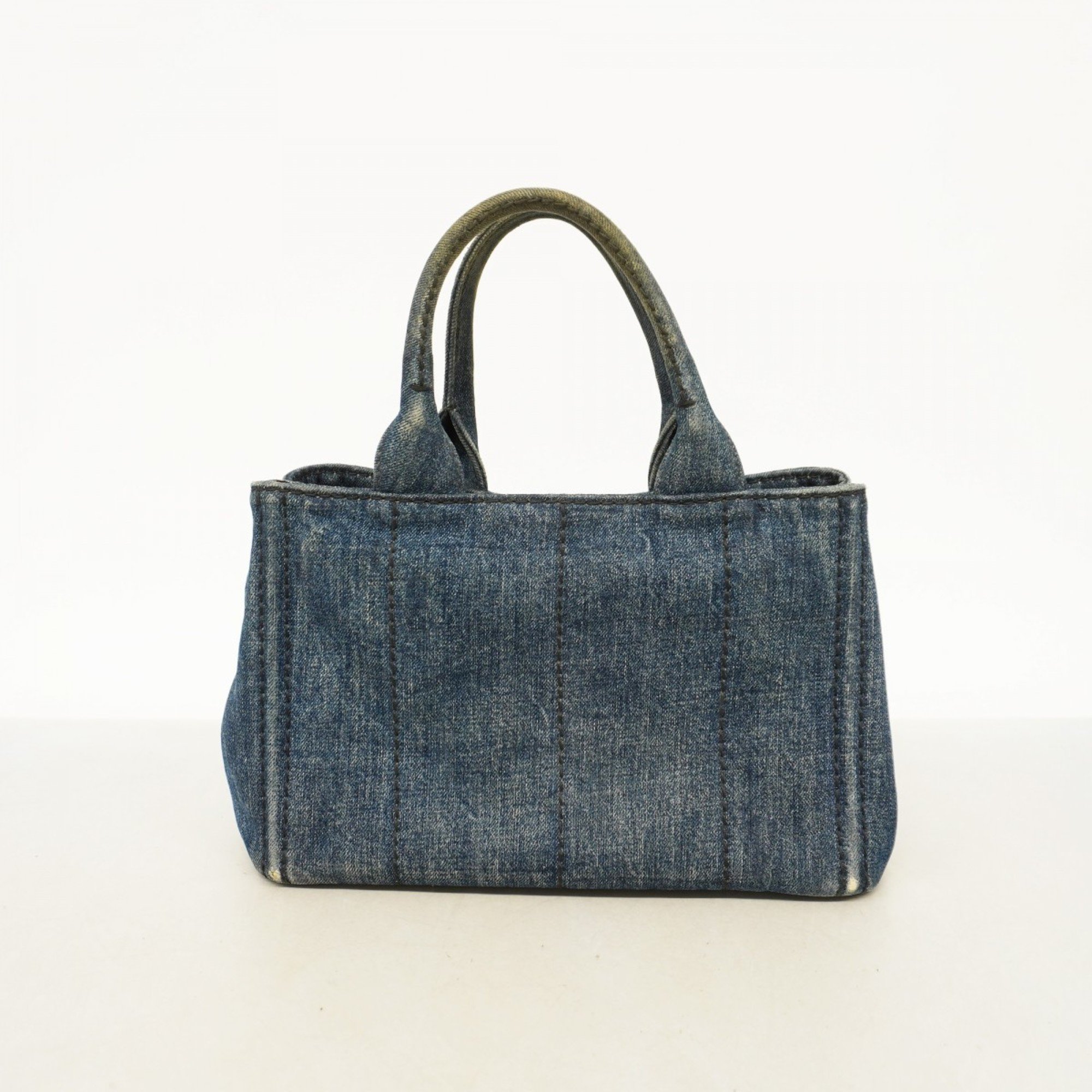 Prada tote bag canapa denim blue ladies