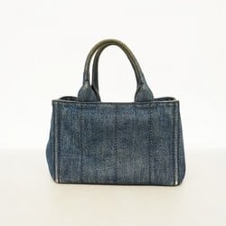 Prada tote bag canapa denim blue ladies