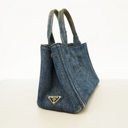 Prada tote bag canapa denim blue ladies