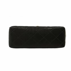 Chanel Shoulder Bag Matelasse Lambskin Black Women's