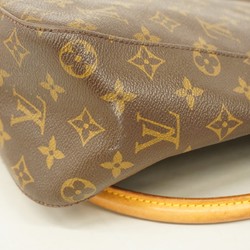 Louis Vuitton Shoulder Bag Monogram Looping GM M51145 Brown Ladies