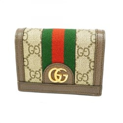 Gucci Wallet Ophidia 523155 Brown Women's