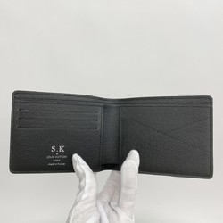 Louis Vuitton Wallet Taiga Portefeuille Multiple M30531 Noir Men's