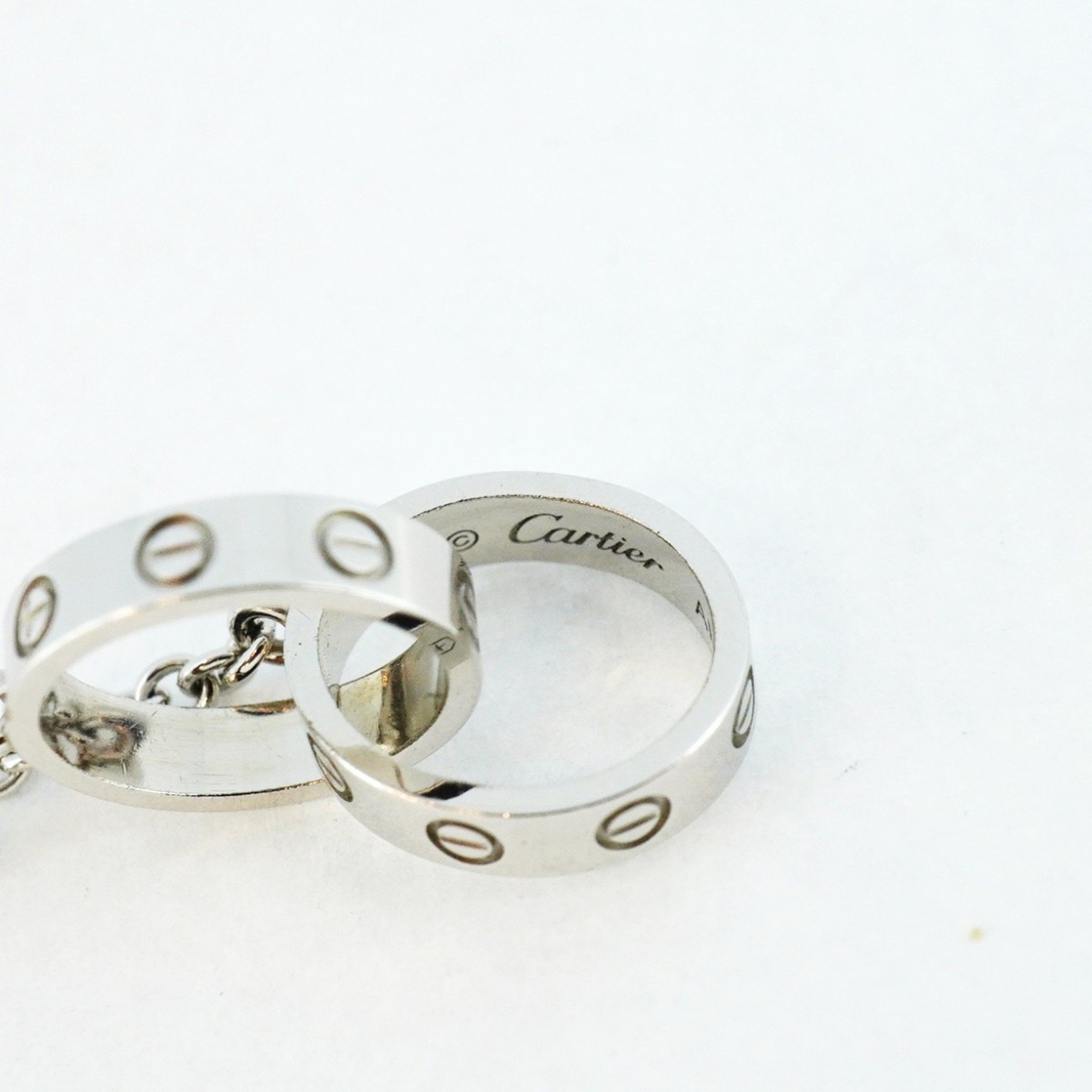 Cartier Bracelet Baby Love K18WG White Gold Ladies